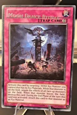 Yu-Gi-Oh! TCG Moon Dance Ritual Trap Card JOTL-EN089 Misprint Error Name Shift - Image 1