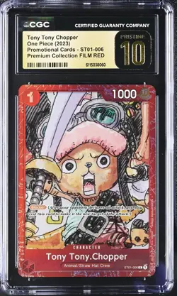 2023 One Piece FILM RED #ST01-006 Tony Tony Chopper Promo CGC 10 Pristine - Image 1