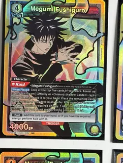 Union Arena Jujutsu Kaisen Megumi Fushiguro UE03BT/JJK-1-022 SR Lot Of 4 Cards - Image 3