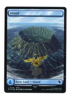 Island (Chocobo Track Foil) L 479 Commander: FINAL FANTASY MTG Card NM - Image 1