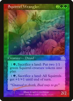 Squirrel Wrangler FOIL Prophecy HEAVILY PLD Green Rare MAGIC MTG CARD ABUGames - Image 1