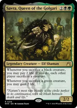 SAVRA, QUEEN OF THE GOLGARI (RVR) Ravnica Remastered - MTG - NM - Image 1