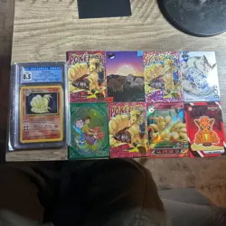 Pokemon Vintage Rare Holo Card Lot Base Set Holo Ninetails Lot - Image 1