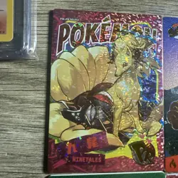 Pokemon Vintage Rare Holo Card Lot Base Set Holo Ninetails Lot - Image 4