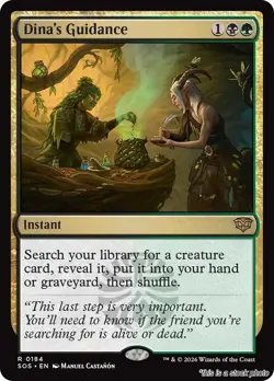Dina's Guidance [SOS - 184] - NM TCG MTG - Image 1
