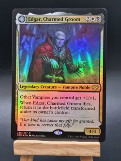 1x FOIL EDGAR, CHARMED GROOM - Crimson Vow - MTG - Magic the Gathering - Image 1