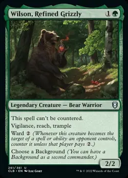 x4 Wilson, Refined Grizzly U MTG Commander Legends: Battle for Baldur's Gate M/N - Image 1