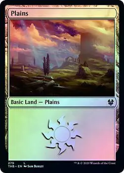 MTG Basic Plains x 10 (Foil) - Image 1