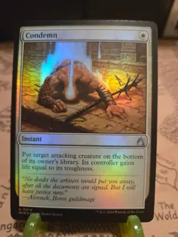 MTG Condemn Ravnica Remastered Foil Uncommon NM - Image 1