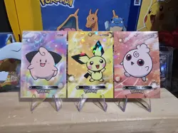 Pokemon Card Database 2 - Cleffa Pichu & Igglybuff Baby Pokemon Set - 3 Card Lot - Image 1