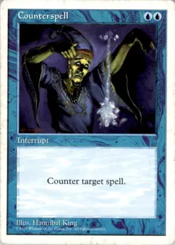 1997 MTG Fifth Edition Counterspell Light Play - Image 1
