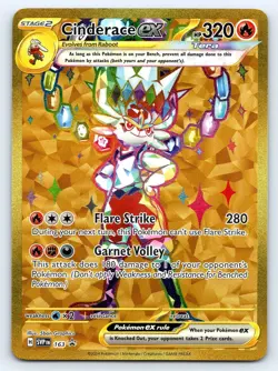 CINDERACE EX 163 HOLO PROMO SCARLET & VIOLET PROMO POKEMON NM - Image 1