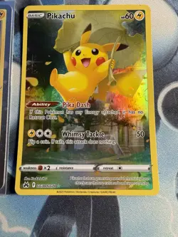 Pokemon TCG Crown Zenith Galarian Gallery Pikachu Card GG30/GG70 - Image 1