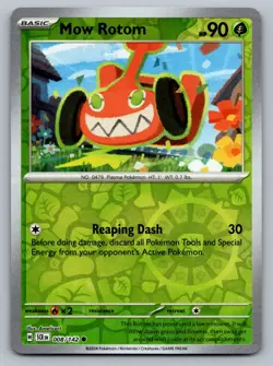Pokemon TCG SV07: Stellar Crown Mow Rotom 008/142 Reverse Holo - Image 1