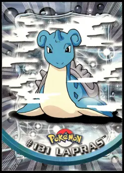Pokemon 2000 Topps TV Animation Edition Series 3 #131 Lapras Blue Logo - Image 1