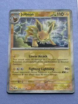 Pokemon TCG Jolteon EX Prismatic Evolutions 029/131 Master Ball Pattern - Image 1