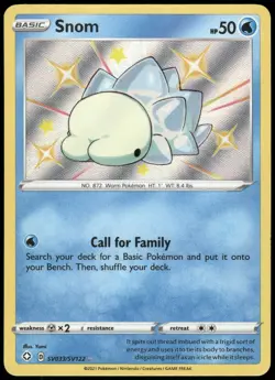 Pokemon Snom Shiny Holo Rare Shining Fates: Shiny Vault SV033/SV122 NM Holo - Image 1
