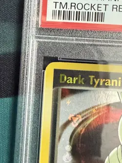 2004 POKEMON EX TEAM ROCKET RETURNS #20 DARK TYRANITAR-REVERSE FOIL PSA 8 STAMP - Image 3