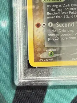 2004 POKEMON EX TEAM ROCKET RETURNS #20 DARK TYRANITAR-REVERSE FOIL PSA 8 STAMP - Image 4