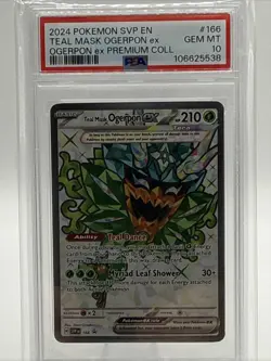 2024 POKEMON SVP EN-SV Premium Collection #166 TEAL MASK OGERPON EX PSA 10 - Image 1