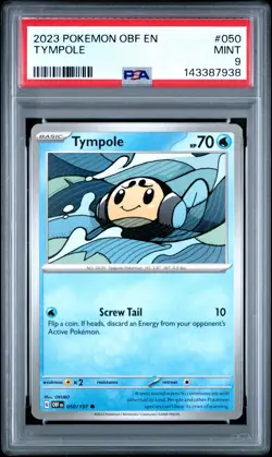 2023 POKEMON OBF EN-OBSIDIAN FLAMES #050 TYMPOLE PSA 9 - Image 1