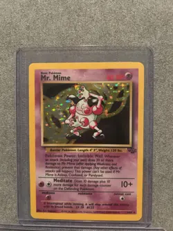 Pokemon TCG Mr. Mime Jungle 6/64 Holo Unlimited Holo Rare - Image 1