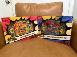 2 Pokemon TCG Ascended Heroes Mega ex Box Bundle Feraligatr Emboar New Sealed - Image 1