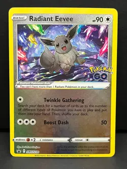 Radiant Eevee SWSH230 Holo Promo Sword & Shield Promo Pokemon Near Mint - Image 1