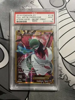 Gardevoir EX 116/114 Secret Rare 2016 Steam Siege Pokemon Card PSA 9 MINT - Image 1