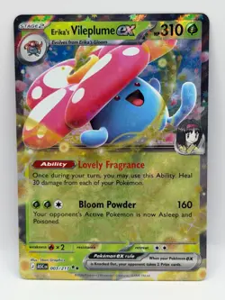 Erika's Vileplume ex 003/217 Ascended Heroes NM Double Rare Holo Pokemon TCG - Image 1