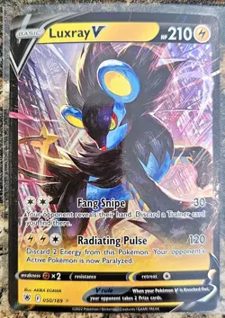 Pokemon 2022 Astral Radiance Luxray V 50 NM or better - Image 1