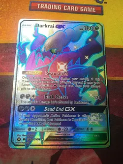 Pokemon TCG Darkrai GX Full Art Shiny Hidden Fates SV70/SV94 Ultra Rare Mint - Image 2