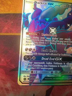 Pokemon TCG Darkrai GX Full Art Shiny Hidden Fates SV70/SV94 Ultra Rare Mint - Image 3