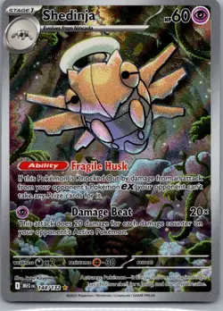 Shedinja 144/132 Illustration Rare Mega Evolution Pokemon Holo Near Mint - Image 1