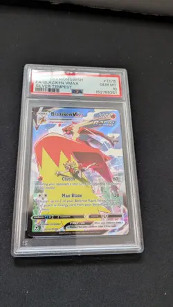 2022 POKEMON SWORD & SHIELD SILVER TEMPEST #TG15 FULL ART/BLAZIKEN VMAX PSA 10 - Image 1