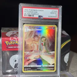 2022 POKEMON SWORD & SHIELD SILVER TEMPEST #TG05 FULL ART/GARDEVOIR PSA 10 - Image 2