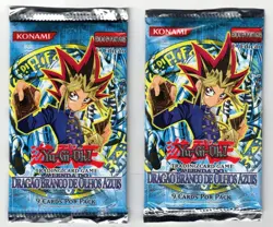 YUGIOH LEGEND OF BLUE EYES WHITE DRAGON 1ST EDITION 2X BOOSTER PACKS PORTUGUESE - Image 1