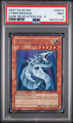 2007 Yu-Gi-Oh! Cyber Dragon Dark Revelation 4 DR04 Ultra Rare PSA 9 - Image 1