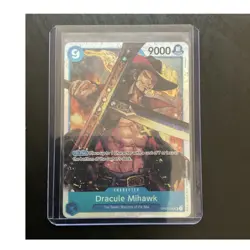 Bandai Dracule Mihawk OP01-070 SR Foil Romance Dawn English 9000 Power 9 Cost - Image 1