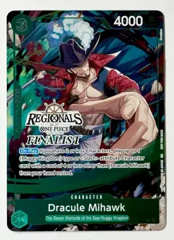 Dracule Mihawk (Regionals Finalist Card Set 26-27) ST12-003 One Piece Stamp Card - Image 1
