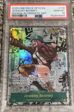 Jewelry Bonney (118) (Manga) - Legacy of the Master (OP12) PSA 10 One Piece - Image 1