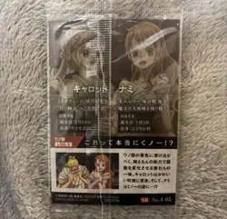 One Piece Wafer Card Nami & Carrot No. 4-05 SR Holo 2020 Unopened Sealed - Image 2