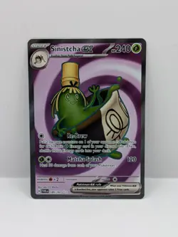 Sinistcha EX 189/167 S&V Twilight Masquerade Holo Double Rare TWM Pokemon Card - Image 1