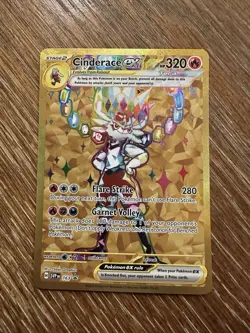 Cinderace ex 163 Promo Scarlet & Violet Holo Pokemon Card NM - Image 1