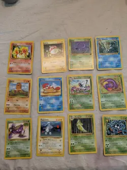 Pokemon Joblot 12x Cards All 1999 Cards - Image 1
