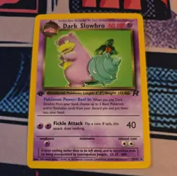 Dark Slowbro 29/82 Team Rocket 1st Edition Pokemon card - Image 1