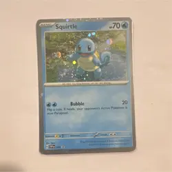 Pokemon Squirtle 048 Scarlet & Violet Promo Cosmos Holo English 2023 Card - Image 1