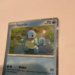 Pokemon Squirtle 048 Scarlet & Violet Promo Cosmos Holo English 2023 Card - Image 3