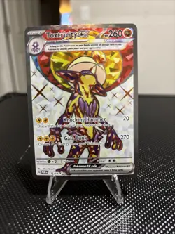 Pokemon TCG Toxtricity EX Paradox Rift Holo Ultra Rare Card 227/182 - Image 1