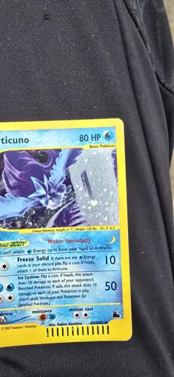 Pokemon Skyridge Articuno Holo Card H3/H32 Rare - Image 5